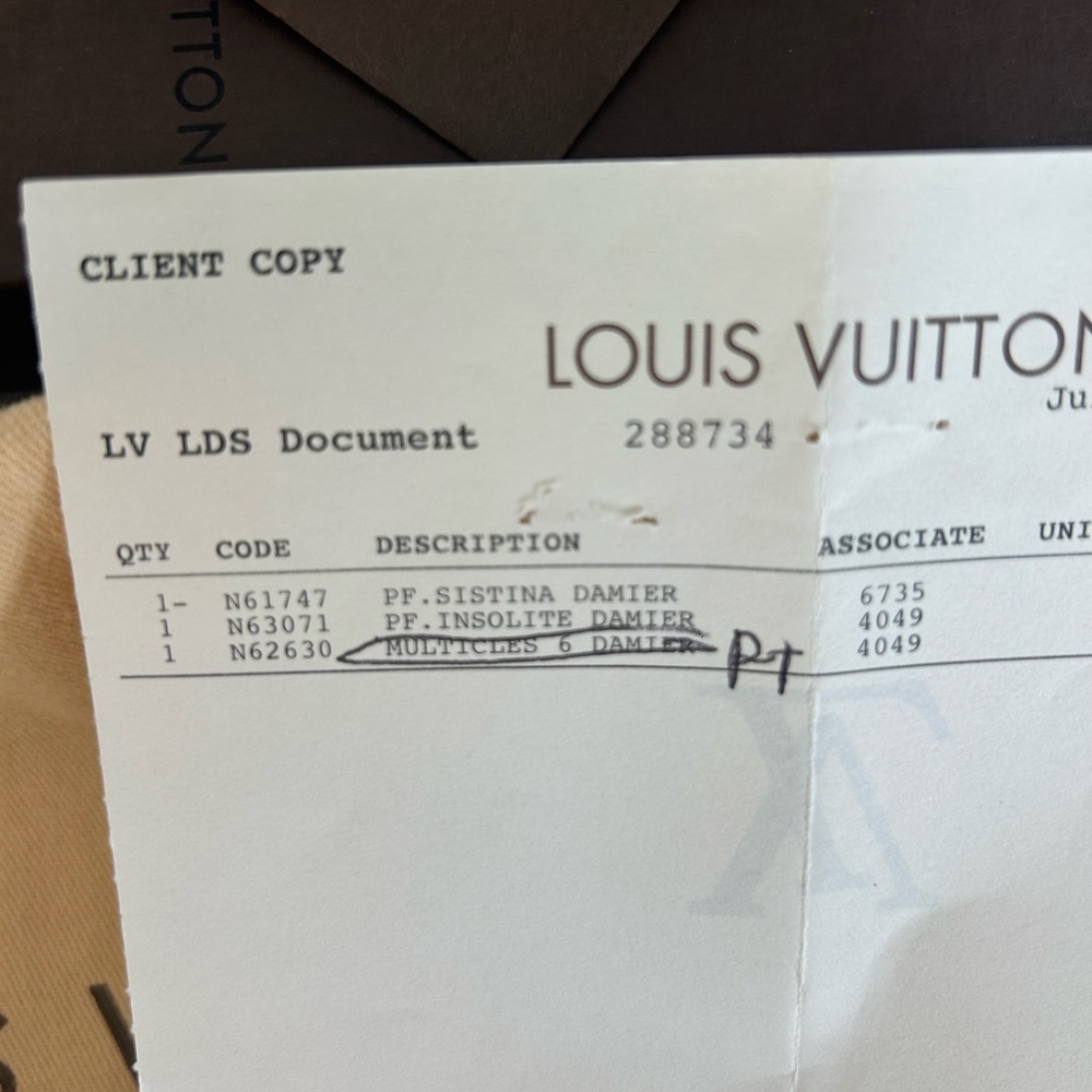 Louis Vuitton Insolite Damier Wallet - Picture 14 of 14